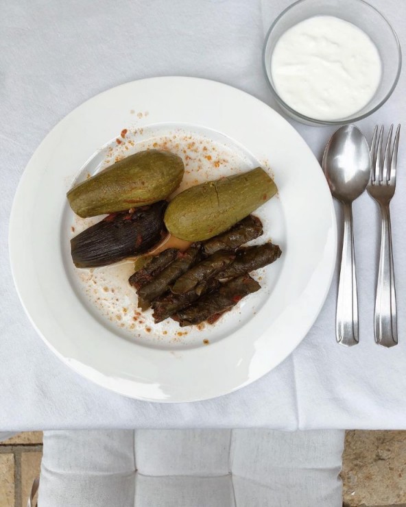 Kusa (Stuffed Zucchini) & Warak Areesh (Rolled Stuffed Grape Leaves)
