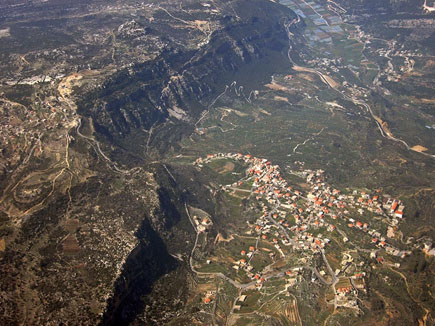 Bcharre from the Sky
