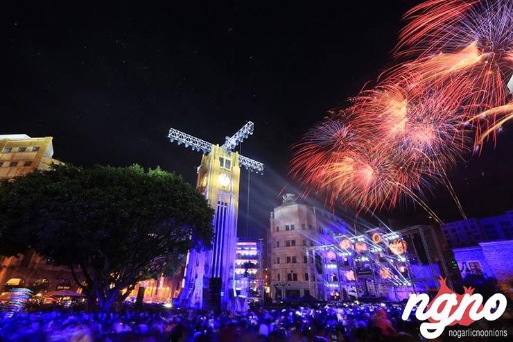 Downtown Beirut New Year's Eve 2018