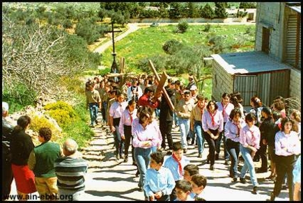 The Cross Procession on Good Friday in Ain Ebel