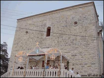 Decorated church in Ain-Ebel