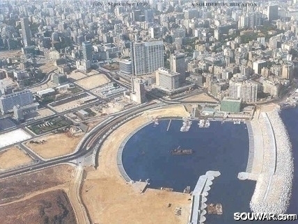 Aerial view of beirut