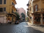 Downtown Beirut Empty Cafe Octobre 2006